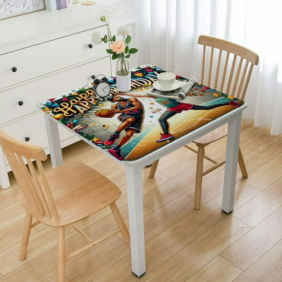 BANET , Tablecloth, Big Size , Rectangle Square Table Cover, Theme Decorations for Boys Kids Birthday White