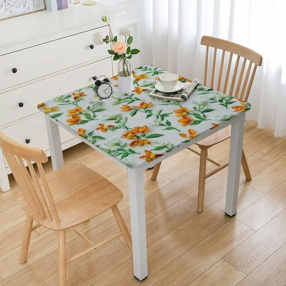 BANET Tablecloth, Charming Field Branches Artwork, Dining Room Kitchen Rectangular Table Cover White