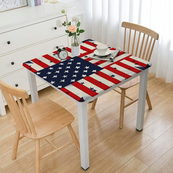 BANET Tablecloth, Decorations Square Tablecloth, Table Cloth for Kids, Themed Party Supplies for Outside, Picnic, Camping, Memorial White