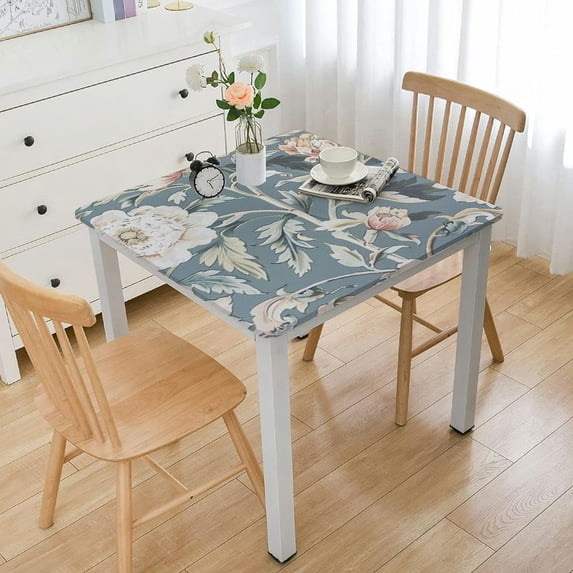BANET Tablecloth Original Design Table Cloth for Rectangle Tables Wipeable Polyester Fabric Table Cover Kitchen Dinning Decorations Outdoor Washable white