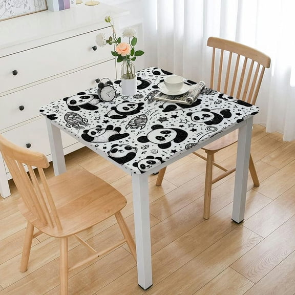 BANET Tablecloth, Pattern with in and in Pastel Tones, Circle Table Cloth Cover for Dining Room Kitchen Decoration