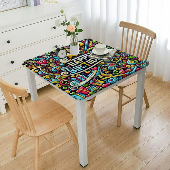 BANET Tablecloth Square Table Cloths for Parties Cute Small Tablecloths Decorative for Wedding