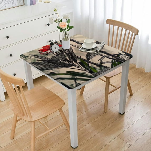 BANET Tablecloth Table Cover Decorative Tablecloths, Kitchen, Dining, & Camping, - Thanksgiving/Christmas white