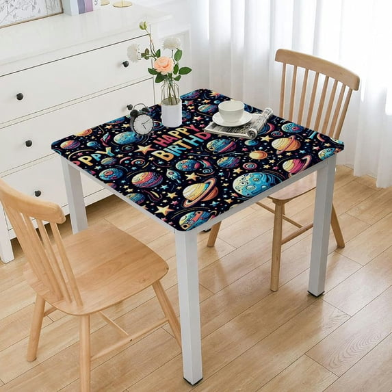 BANET Tablecloth Table Cover Table Cloth Rectangle Table Overlay for Birthday Party Supplies White