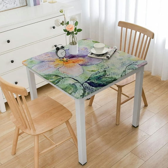 BANET Tablecloth Washable Rectangle Table Cover Decorative Tablecloths, Dining, Buffet Parties & Camping, Magnolia Mornings - Spring/Summer white