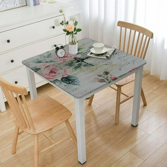 BANET Tablecloth Washable Square Table Cover Decorative Tablecloths, Dining, Buffet Parties & Camping, - Spring/Summer white