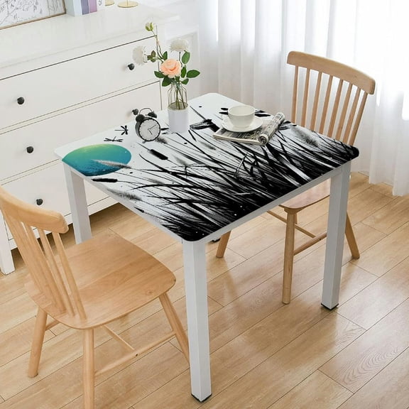 BANET Tablecloth, on and , Dining Room Kitchen Rectangular Table Cover White