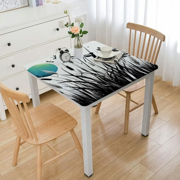 BANET Tablecloth, on and , Dining Room Kitchen Rectangular Table Cover White