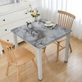 thumbnail image 1 of BANET Tablecloth with Flannel Backing Oil-Proof Table Cloth Stain-Resistant Wipeable or Square Table Cover white, 1 of 7
