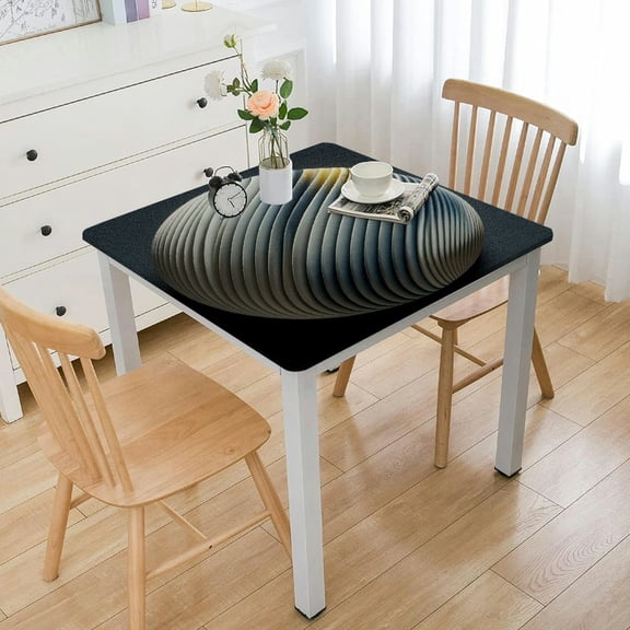 BANET Tablecloths Fully Printed Table Covers- for Rectangle Picnic Party Table White