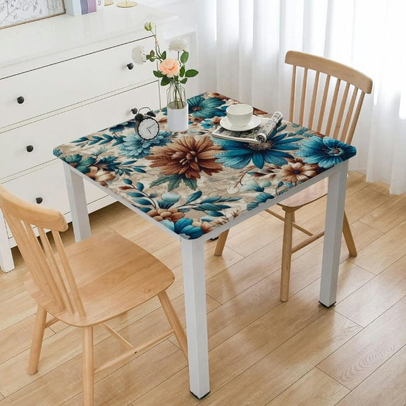 BANET Tablecloths Fully Printed Table Covers - for Rectangle Picnic Party Table White