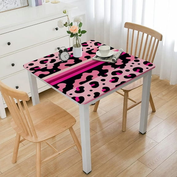 BANET Tablecloths Pink Print Skin Rectangle Table Covers Decorations for Holiday Dining Room Picnic Booth Props Supplies