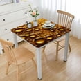 thumbnail image 1 of BANET Thanksgiving Rectangle Fitted Polyester Tablecloths, Pumpkins On The Wild Field Elastic Edge Table Cover, Picnic Table Cover with Bench Covers for Indoor/Outdoor Picnic, BBQ and Dining White, 1 of 7
