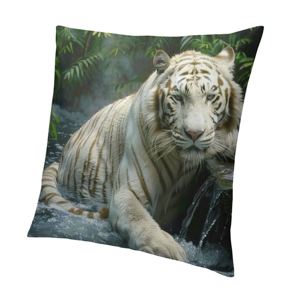 BANET Throw Pillow Cover Animal Wild Decor Lumbar Pillow Case Cushion for Sofa Couch Bed Standard Queen 24x24in