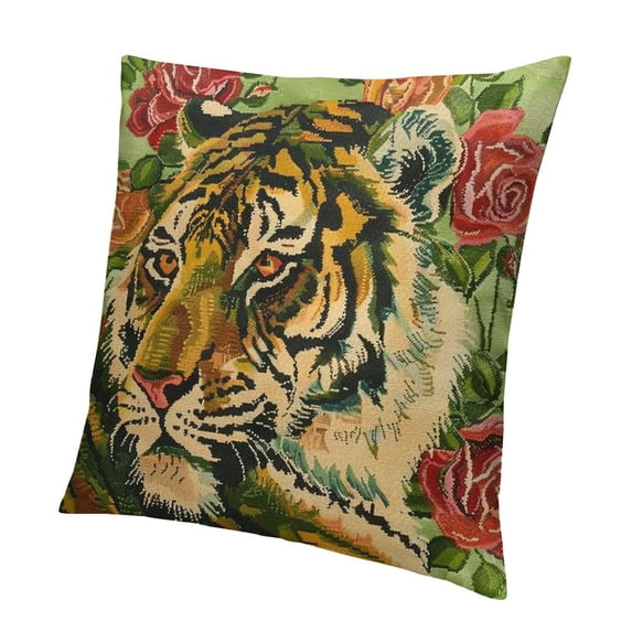 BANET Throw Pillow Cover Decorative Colorful Flower Emboidered Pillow Case Pillowcase room Decor 12x12in