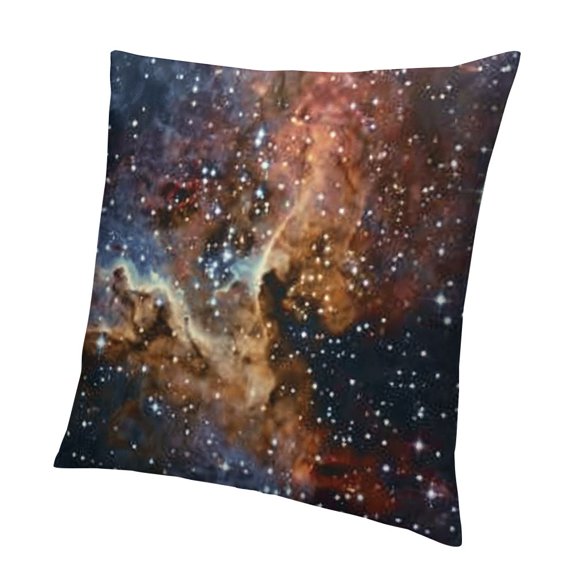 BANET Throw Pillow Cover Filed Gas Congestion Cloud Image Vivid Movements Decor Lumbar Pillow Case Cushion for Sofa Couch Bed Standard Queen White