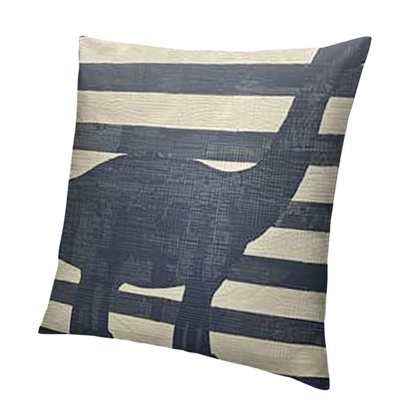 BANET Throw Pillow Cover Shadow Sauropod Gray Stripe Pillow Case Decorative Men Women Boy Girl Room Cushion Cover for Home Couch Bed 12x12in