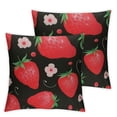 thumbnail image 1 of BANET Throw Pillow Covers for Couch Sofa Bed, Set of 2 Strawber Decorative Pillows Cushion Covers, Cute Summer Fruit Pillow Inserts Not Included 20x20in, 1 of 7