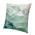 Throw Pillow Covers Green Geometric Gradient Pattern Short Plush