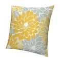 thumbnail image 1 of BANET  Throw Pillow Covers Yellow Flower Pillowcases Couch Cushion Cover for Outdoor Indoor Decoration 12x12in, 1 of 5