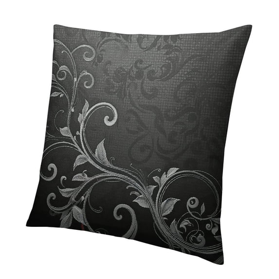 BANET Throw Pillow Cushion Cover, Leaves Fading Ombre Effect, Decorative Square Accent Pillow Case 22x22in