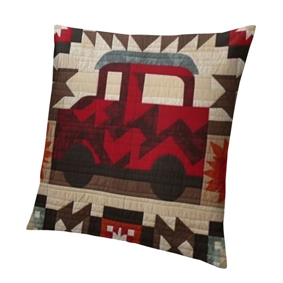 BANET Throw Pillow Cushion Cover, National Heritage Local Region Motive, Decorative Square Accent Pillow Case 12x12in