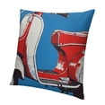 thumbnail image 1 of BANET Throw Pillow Cushion Cover, Soho Wheels Graphic Print, Decorative Square Accent Pillow Case 22x22in, 1 of 5