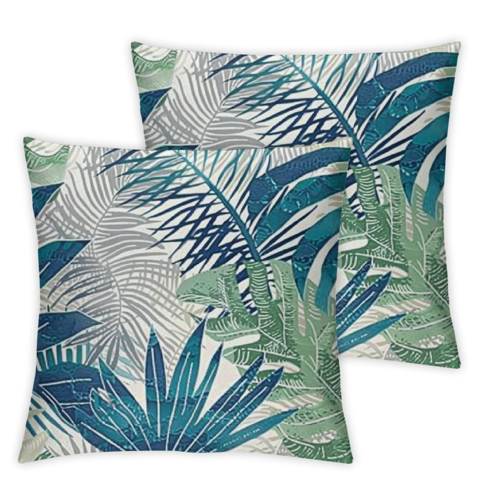 Tropical Leaves Pillow Cases Cushion Covers Leaf Pattern Throw
