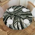 thumbnail image 1 of BANET  Tropical Tablecloth Round Summer Palm Leaf Table Cloth Waterproof Resistant Green Tablecloths Decoration for Kitchen Dining Room Indoor Party Picnic Holiday Home Decor 31"-35, 1 of 8