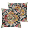 thumbnail image 1 of BANET Turkish Print Throw Pillow Cover Decorative Throw Pillow Case Cushion Case for Home Decor Living Room Bed Couch Car 24x24in, 1 of 7