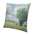 thumbnail image 1 of BANET Van Gogh Painting Wheatfield with Cypresses Decorative Square Throw Pillow Case Cushion Cover for Sofa Bedroom Car Double-Sided Design 12x12in, 1 of 5