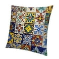 thumbnail image 1 of BANET Vintage Colorful Throw Pillow Covers Mexican Talavera Tiles Pattern  Pillow Cases Cushion Cover Standard Pillowcase (Mexican Tiles) 22x22in, 1 of 5