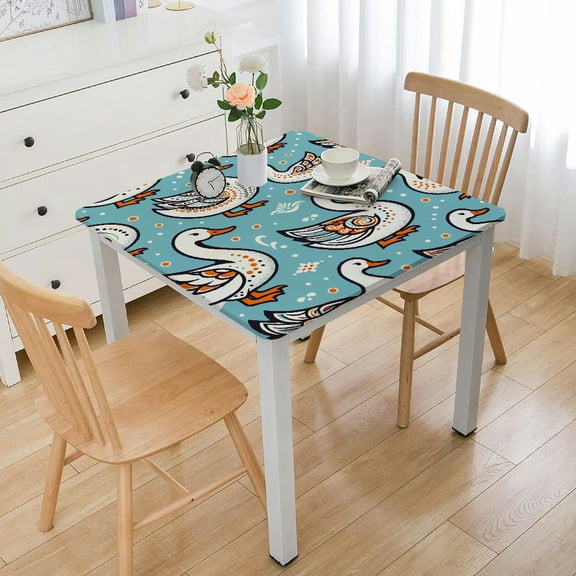 BANET Vinyl Table Cover Waterproof Vinyl Tablecloth with Flannel Backing, Tablecloth