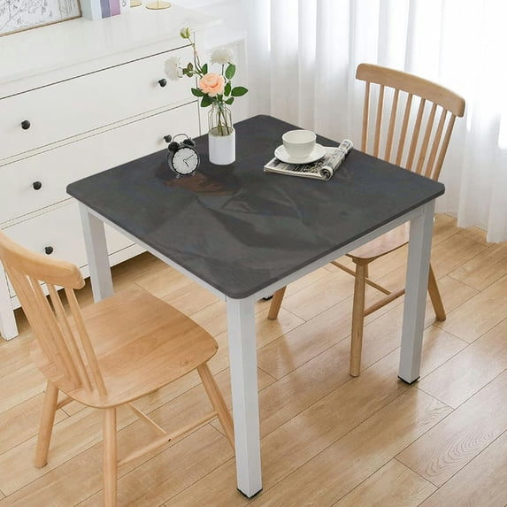 BANET Vinyl Tablecloth, Rectangle Heavy Duty Table Cloth, Wipeable Table Cover for Kitchen and Dining Room White