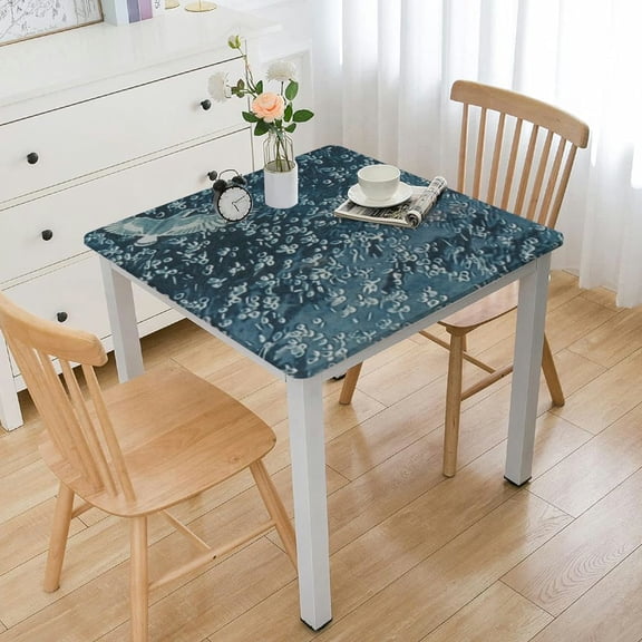 BANET Vinyl Tablecloth Washable Easy Care Waterproof Oil-Proof Spill-Proof Durable Tablecloths Rectangle Heavy Duty Square Tablecloth Dining Room and The Picnic White