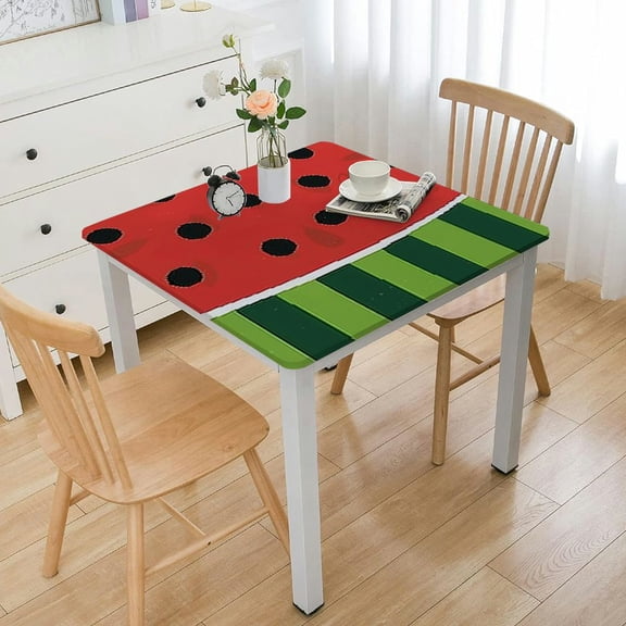 BANET Watermelon Party Tablecloth Watermelon Table Cover One in A Melon Party Table Cloth Watermelon Theme Tablecloth Watermelon Birthday Party Supplies Square Summer Fruit Party Decor white