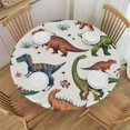thumbnail image 1 of BANET Wild Dinosaur Table Cloth Animals of The Prehistoric Round Tablecloth for Dining Room, Party, Banquet 31"-35, 1 of 8