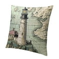 thumbnail image 1 of BANET World lMap Throw Pillow Cover Vintage Europe Map Countries and Regions Travel Words Theme Decorative  Pillow Case Square Cushion Cover for Sofa Bedroom (Europe Map) 24x24in, 1 of 5