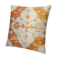 thumbnail image 1 of BANET Yellow Throw Pillow Covers Rug Persian Carpet Double Sided Pattern Soft Pillow Case Cushion Cover Pillowcase for Garden Couch Sofa Bed Decorative 22x22in, 1 of 5
