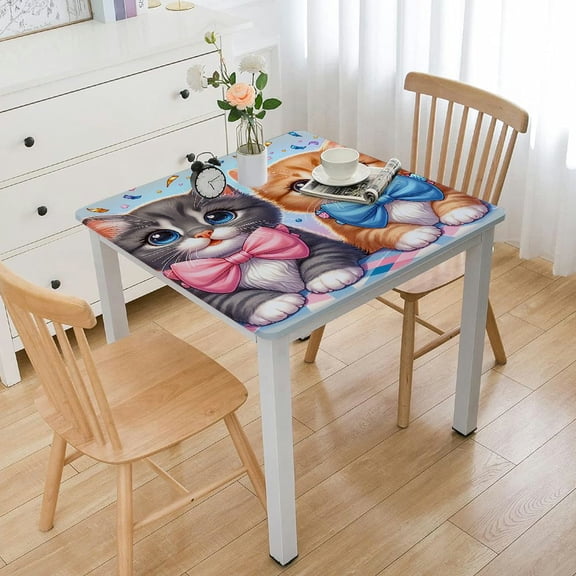 BANET et Theme Print Table Cover , Cute Animal Garden Sculpture Outdoor table cover