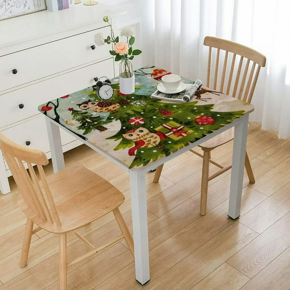 BANET in a Vinyl Flannel Back Tablecloth White