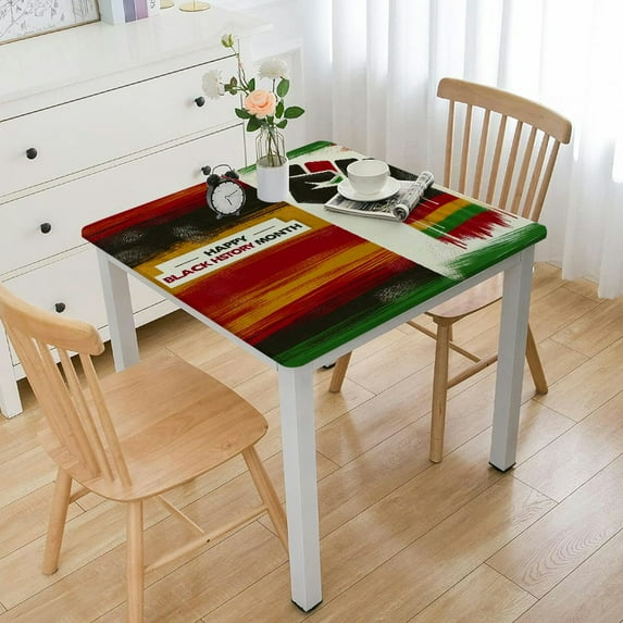 BANET uneteenth Square Table Table Cloth Pan African American Real Heritage Holiday Party Decoration Kitchen Room Home Table Cover Decor White