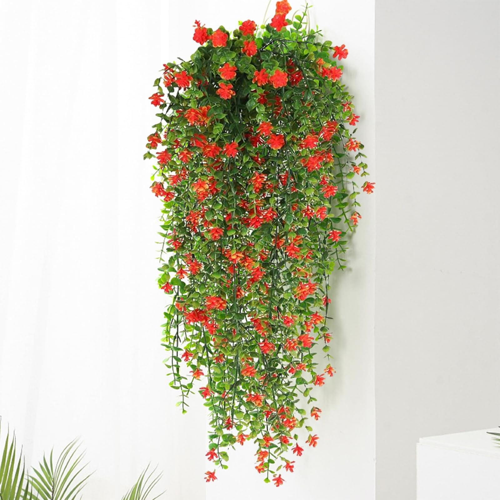 BANEX 2PC Fake Hanging Plants Vines For Room Decor, Artificial Ivy Greenery Garlands For Home ...