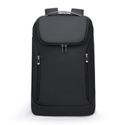 BANGE Unisex Aerox 2517 Expandable Checkpoint-Friendly Flat-Open 17 in Laptop Travel Backpack, Black
