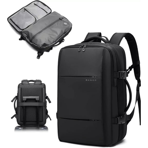 BANGE Airback Anti-Theft Expandable Travel Backpack with Vacuum Compression