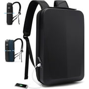 BANGE Anti-Theft Backpack Hard Shell Expandable Grey 15.6 Inch Laptop Bag