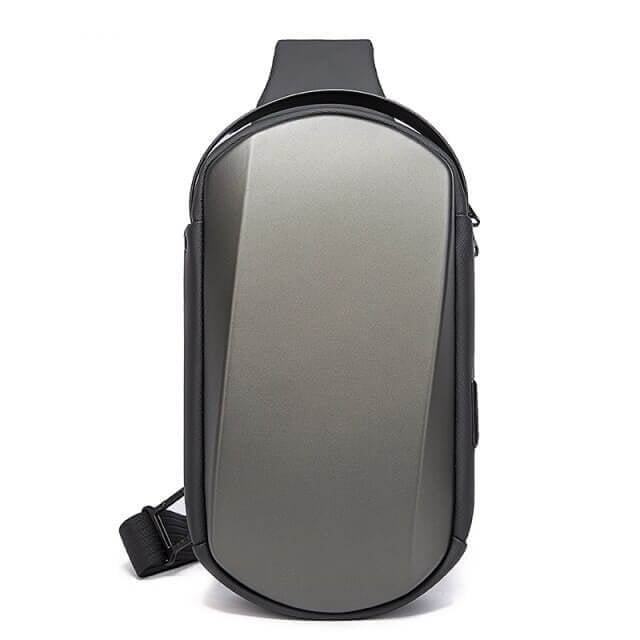 BANGE Sling Bag Waterproof Hiking Travel Shoulder Bag,Safe Protect Hard Shell Crossbody Bag Backpack