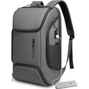 BANGE Adult Commute Backpack Oxford Fabric Solid Print 15.6 Laptop Backpacks, Grey, 1