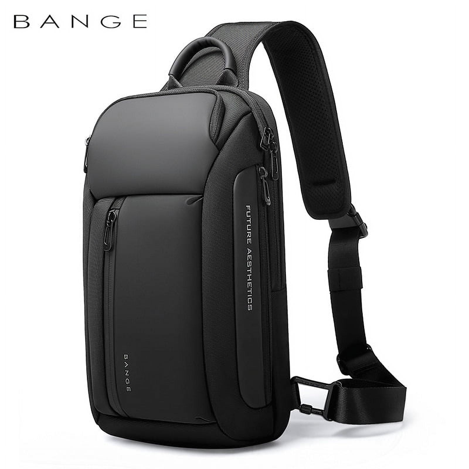 BANGE Men's Sling Bag Chest Shoulder Backpack,Waterproof Multipurpose ...