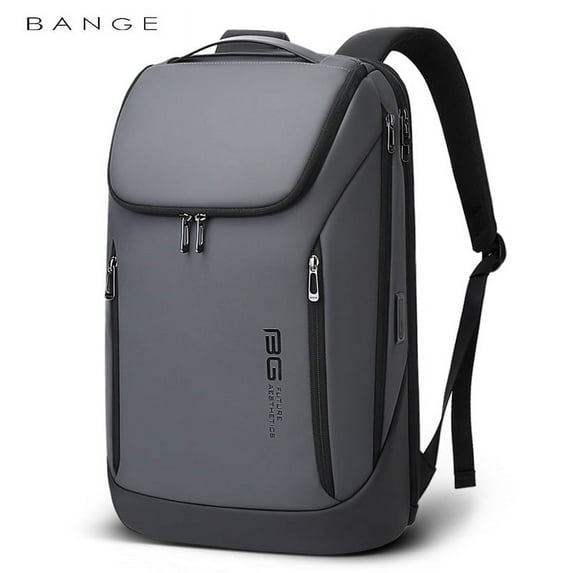 BANGE Men's Waterproof Oxford Fabric 15.6" Laptop Backpack, Gray
